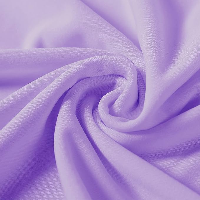 Spandex Chair Covers, 12PCS, Washable Protector for Living Room, Party, Banquet, Wedding, Hotel (Lavender) - Image 4