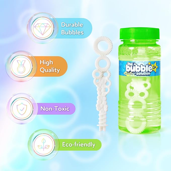 36 Pcs Bubble Bottles with Wand,Bubbles Party Favors for Kids,Summer Toys, Blow Bubbles Solution Novelty Toy, Party Favors, Birthday Party Supplies, Outdoor & Indoor Activity,4oz,6 Colors