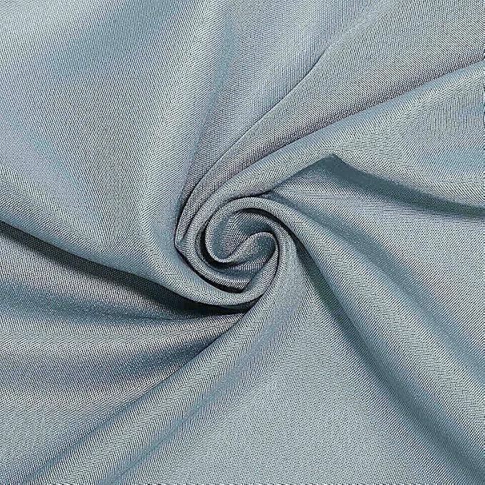 10 pcs 120 inch Dusty Blue Round Tablecloths Fabric Table Cover Linens | 120" Washable Fabric Table Cloth Covers for Wedding Party Polyester Reception Buffet Events Dining Events Kitchen Dining - Image 4