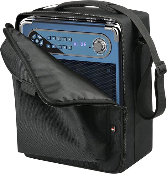 TXEsign Travel Carrying Protective Bag for JYX Karaoke Machine with Two Wireless Microphones, Karaoke Machine Carrier Holder Dust Case w Shoulder Strap Accessory Pocket for PA System