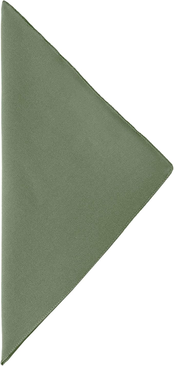 Ultimate Textile 17x17-Inch Cotton-Feel Cloth Napkins, Army, Set of 120 | Bulk Case of 10 Dozen, Green, Square, 100% Spun Polyester Fabric, MJS-Spun Construction, Cotton-Like Hand, Machine Washable - Image 2