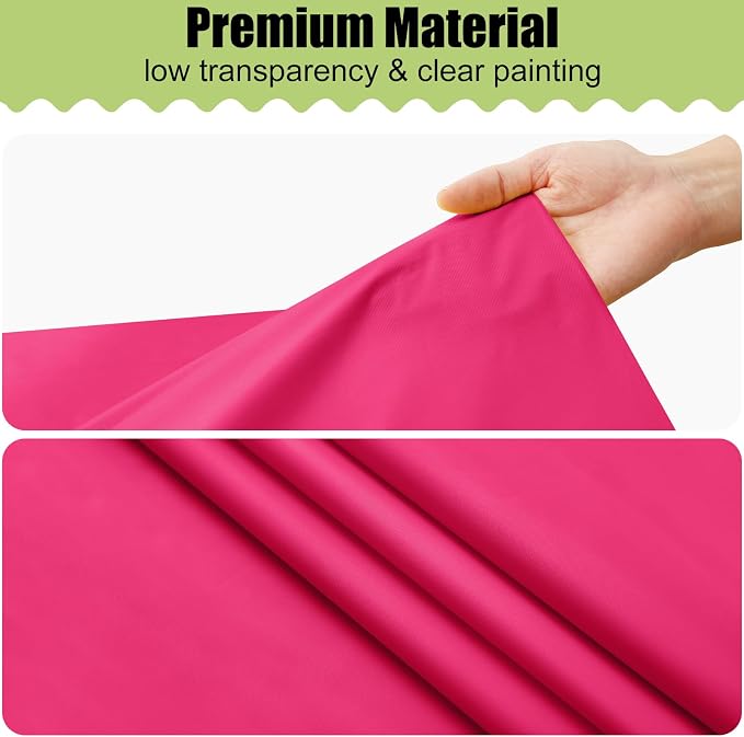 Smiry Disposable Table Cloth - 10 Pack, 54 x 108 Inch Waterproof Rectangle Tablecloths for Parties, Decorative Plastic Table Cover, Leakproof & Sturdy, Hot Pink - Image 8