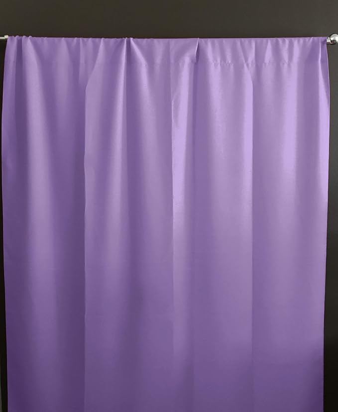 Zen Creative Designs Solid Poplin Curtain Backdrop Panel 58" Wide/Home Window Decor/Photo Studio Backdrop Panel 58" Wide (Lavender, 84" Tall) by ZenCreativeDesigns