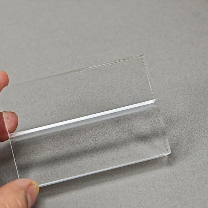 60 PACK Acrylic Sign Holders, Clear Acrylic Sign Stand,Acrylic Table Number Holder for Wedding Table Number/Sign/ - Image 6