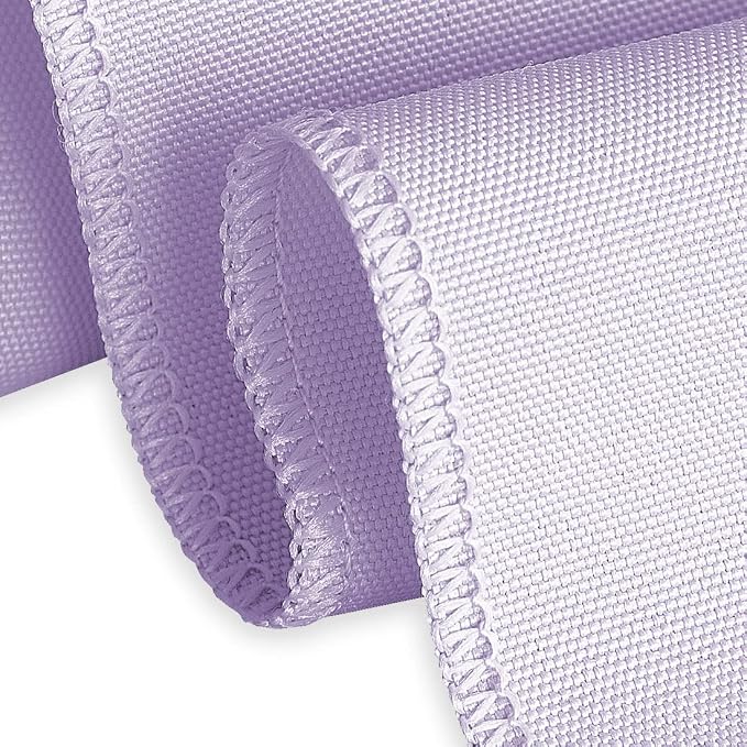 LTC LINENS Lavender Round Tablecloth - 132 Inch Round Tablecloth, Large Party Table Cloth, Wrinkle Resistant, Washable Polyester Fabric Table Cover Linens for Wedding, Party, Banquet - Image 4