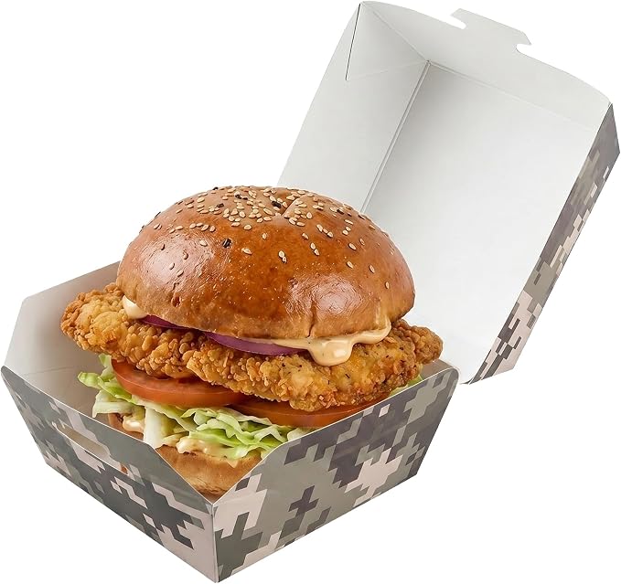 Restaurantware Camouflage Paper Slider Box, 2.5 x 2 In, 100 Pack by Restaurantware
