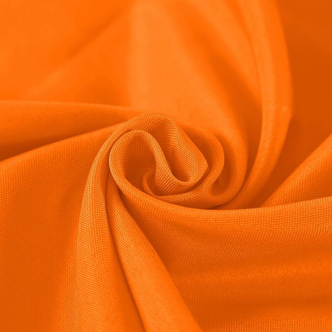 Fokitut 2 Pack Waterproof Rectangle Tablecloth, 60x120 Inch, Stain Resistant and Wrinkle Polyester Table Cloth, Fabric Table Cover for Kitchen Dining, Wedding, Party, Holiday Dinner-Orange - Image 4