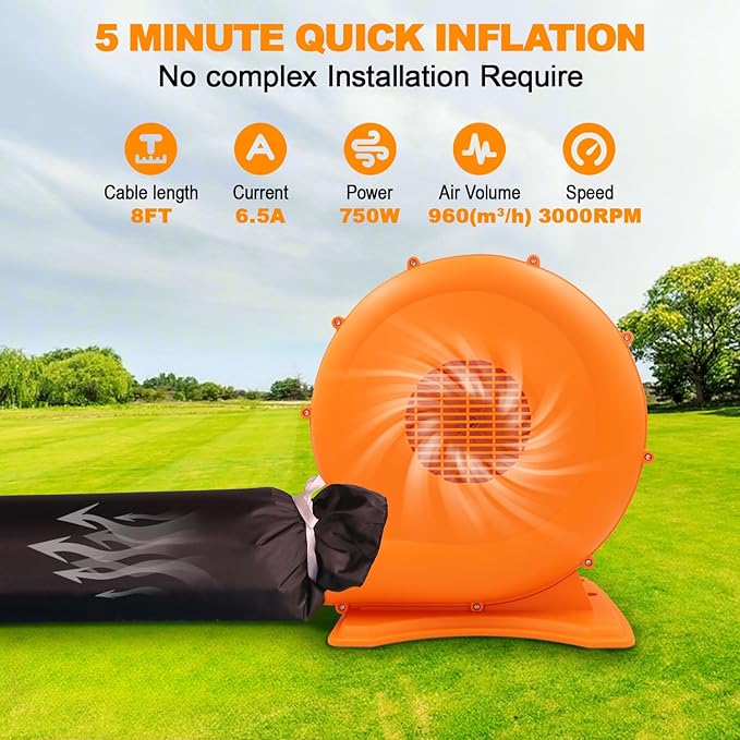 Inflatable Night Club Tent 18x15x15FT, Inflatable Party Tents Outdoor Event House with Blower Disco Lights, White Oxford Birthday Party Marquee Building for Nightclub, Entertainment, Rental Business