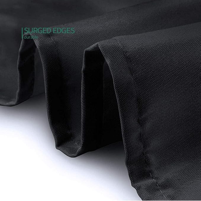 Surmente 5 Pack 132 Inch Black Tablecloths for Round Tables | Dining Table Cover Protector, Wrinkle Free, Washable Polyester Fabric, Round Table Cloth for Wedding, Banquet, Restaurant - Image 3