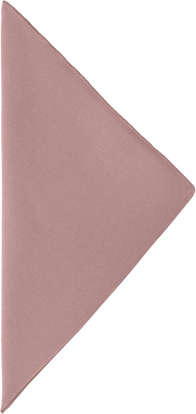 Ultimate Textile 17x17-Inch Cotton-Feel Cloth Napkins, Dusty Rose Set of 60 | Bulk Case of 5 Dozen, Square, 100% Spun Polyester Fabric, MJS-Spun Construction, Cotton-Like Hand, Machine Washable, Seamless - Image 2