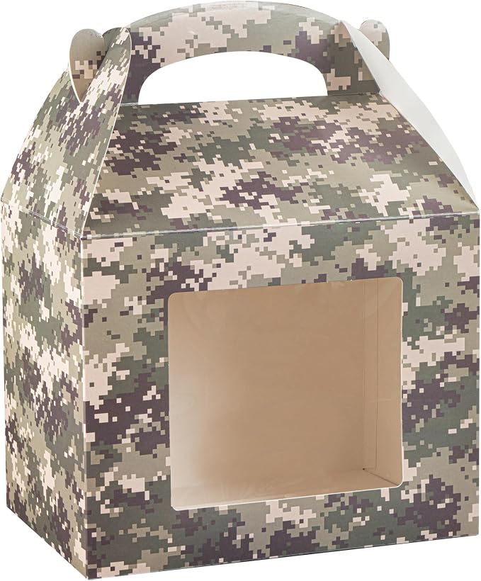 Restaurantware Camouflage Paper Gable Box Take Out Container, 100 Pack - Image 8