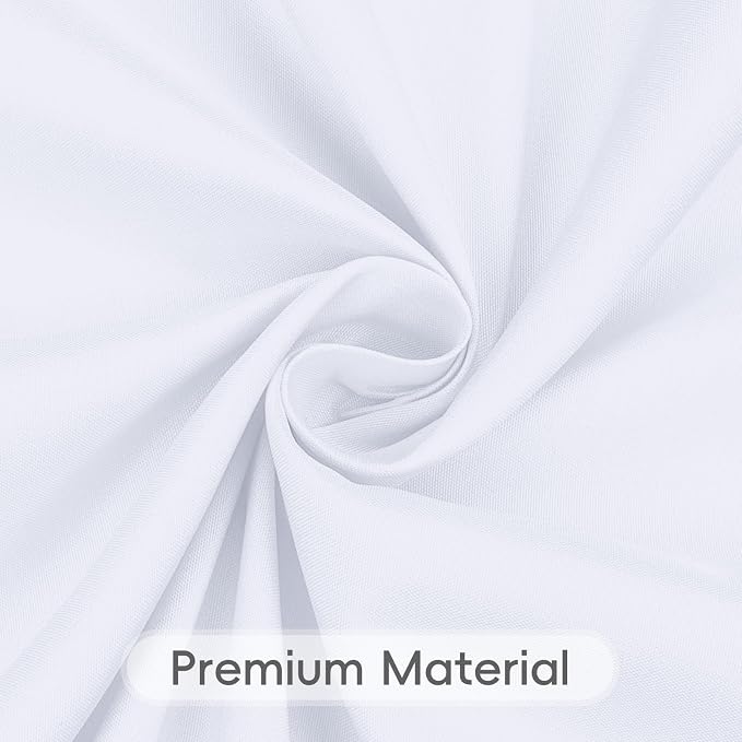 8 Pack White Rectangle Table Cloth 60 x 126 Inch For 8 Foot Tables | Wrinkle Resistant Tablecloth, Washable Polyester Fabric, Rectangular Tablecloth for Wedding Party Banquet Buffet - Image 5