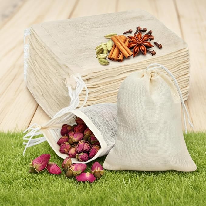 Pangda 15 Pcs Muslin Bags 22 x 24 Inch, Large Cotton Drawstring Bags Fabric Gift Pouches Bulk Reusable Grocery Pouches for Jewelry Party Favors Wrapping Home Storage DIY Craft - Image 6