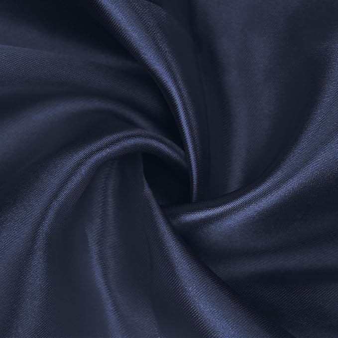 Bailarina 120 Pack Navy Blue Satin Napkins,17x17 Inches Wedding Napkins Square Soft Silky Table Napkins Bulk Decorative Elegant Cloth Napkin for Party Decoration, Banquet,Wedding,Graduation - Image 4