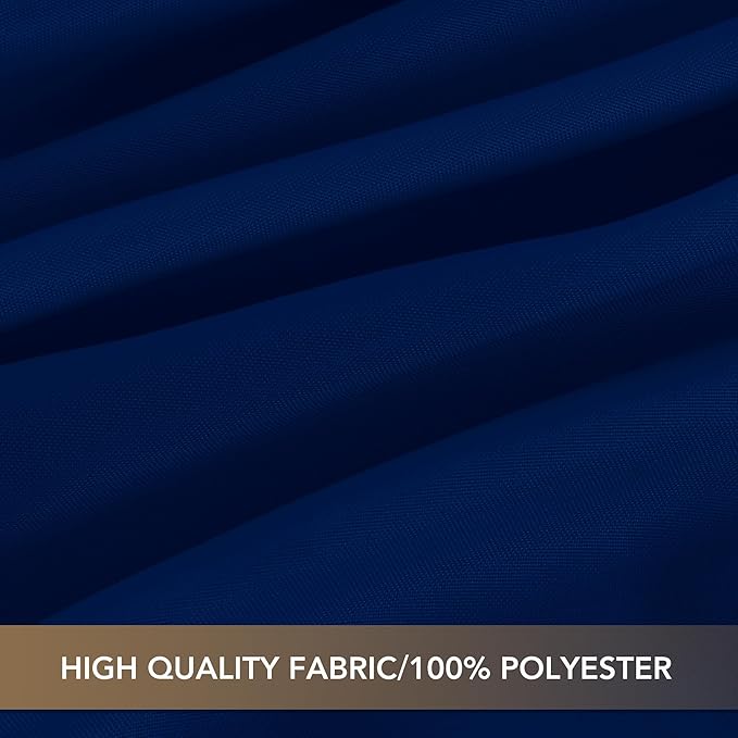 sancua Round Tablecloth 108 Inch Fit 42-96 Inch Tables, 6 Pack Navy Blue | Circle Polyester Fabric Table cloth for Wedding Party Reception Banquet Birthday, Washable Formal Covers - Image 6