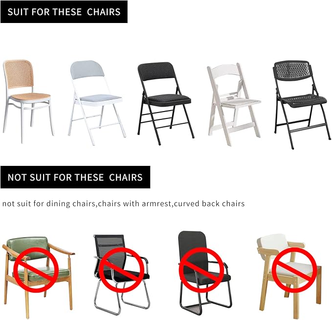 HAINARverS Stretch Spandex Folding Chair Covers 30PCS Red, | Universal Fitted Chair Cover Protector for Wedding,Party, Banquet, Holidays, Celebration, Decoration - Image 6