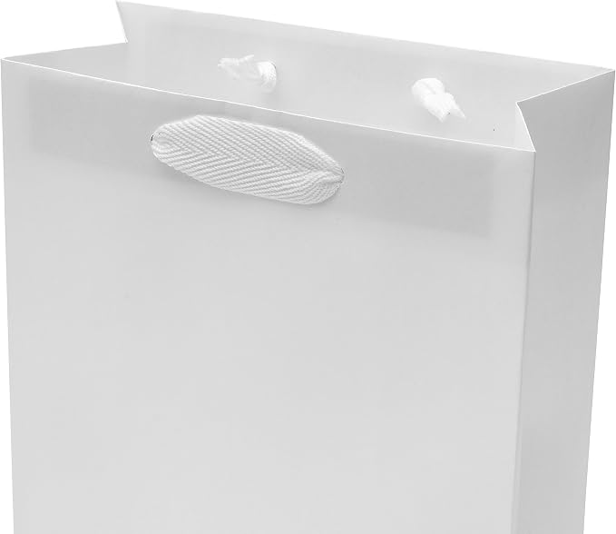 Prime Line Packaging Paper Gift Bags, Kraft Gift Bags Small with Handles, Shopping, Retail Use, Weddings, Welcome Gifts, Christening, Party Favors, Bulk, 8x4x10, 50 Pack - Image 8
