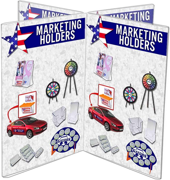 8 Sided Tabletop Sign Holder 4" x 6" for Displaying Menus Promotional Discounts Limited Time Offers in Cafes and Restaurants Clear Acrylic by Marketing Holders - Image 6