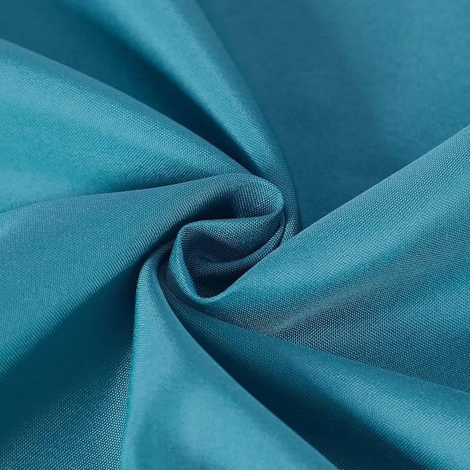 Cupuamon Square Tablecloth 52x52 inch Washable Polyester Fabric Table Cloth for Wedding Party Dining Banquet Decoration（52x52,Caribbean Blue） - Image 4