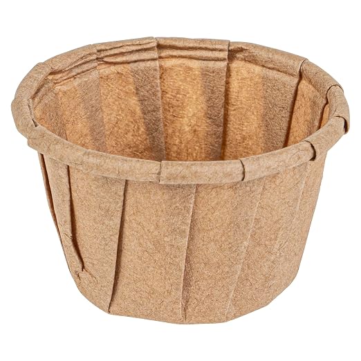 Restaurantware-Sustain 0.5 Ounce Portion Cups, 2000 Disposable Condiment Cups - Compostable, Versatile, Kraft Paper Sample Food Cup, Stylish, For Serving Dips, Jams, Sauces, Nuts, And More by Restaurantware