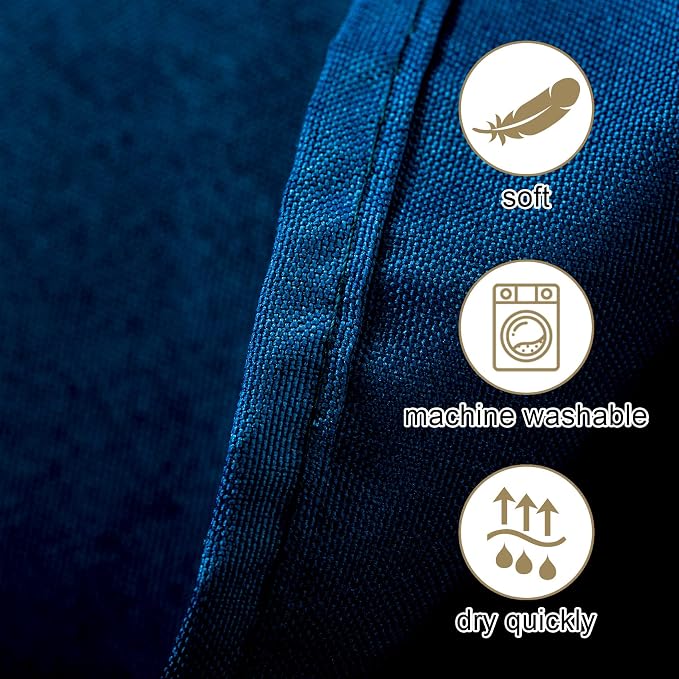 Ascoza 2pack 90 Inch Peacock Blue Round Tablecloth in Washable Polyester Fabric for Wedding/Banquet/Restaurant/Parties… - Image 4