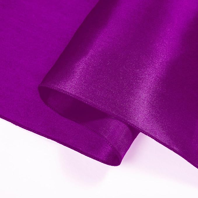 SI Pack of 20 Wedding 12 x 108 inch Satin Table Runner for Wedding, Decorations for Graduations, Engagements, Birthday Parties, Banquets, Runners fit Rectangle, Round Table - Red Violet - Image 8
