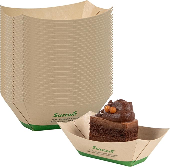 Restaurantware Food Tray/Boat, 2 oz, 400 Ct - Image 2