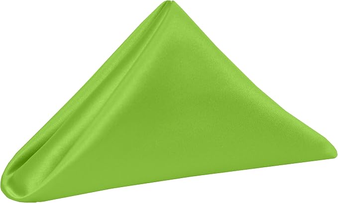 Ultimate Textile 17x17-Inch Square Satin Cloth Napkins, Apple, Set of 36 by UltimateTextile