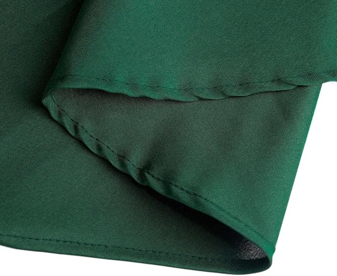 Balsa Circle 6 pcs 120 inch Hunter Green Round Tablecloths Polyester Fabric Table Cover Linens for Wedding Party Reception Banquet Events Kitchen Dining - Image 7