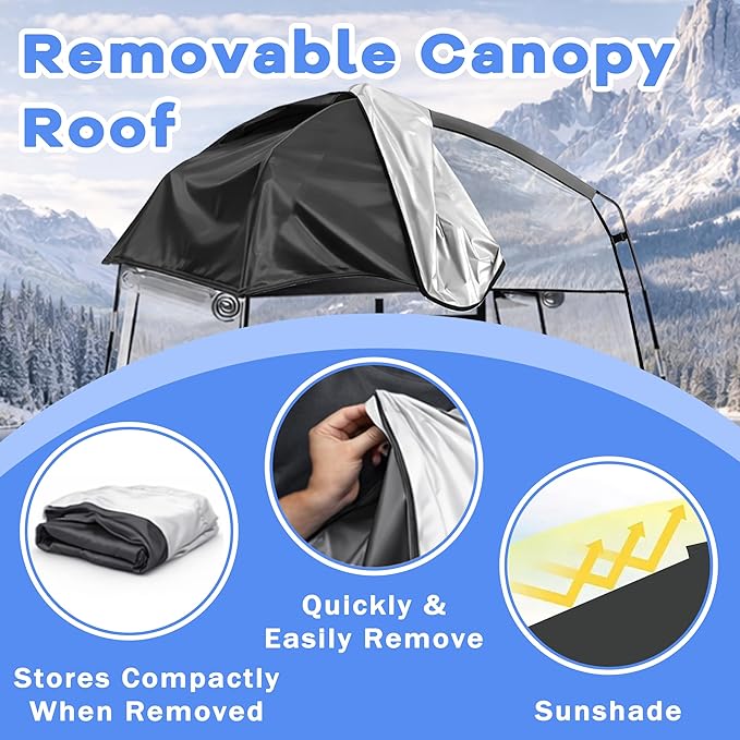 Sports Tent,Waterproof Sport Tents Shelter Fits 2-4 Persons, Portable Clear Bubble Tent for Sports Watching,Camping and Outdoor Activities