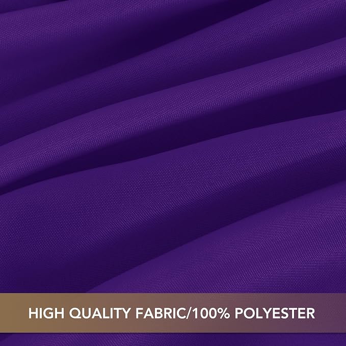 sancua Purple Tablecloths Rectangle, 8 Pack Table Cloth for 8 Foot Tables | 60x120 Inch, Washable Polyester Fabric Rectangular Table Cover for Halloween, Wedding, Birthday Party, Banquet Reception - Image 6
