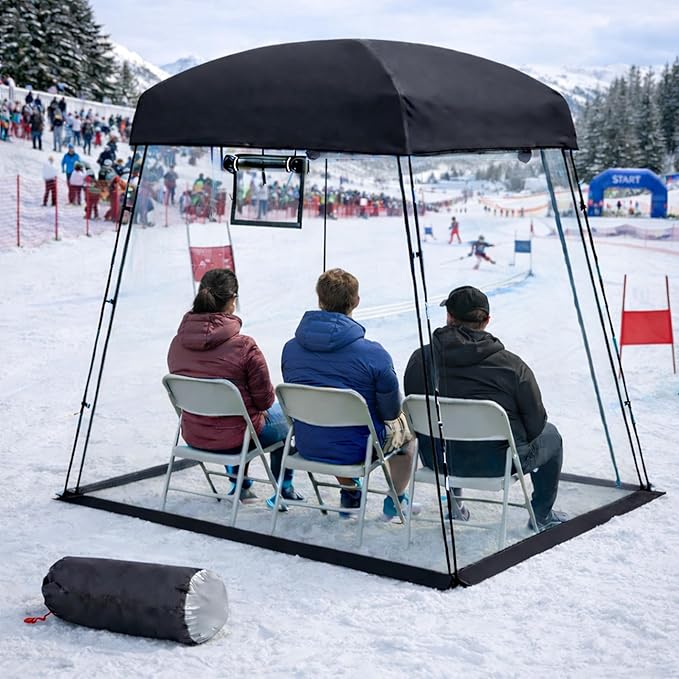 Sports Tent, Portable Sports Tent Shelter Fits 2-4 Persons,6.3FT Height Clear Bubble Tents for Sports Games and Camping,Providing Shelter from Wind and Rain