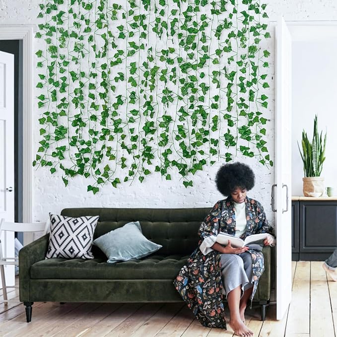 Freyalife Fake Vines for Room Decor(36Pack252Ft) Aesthetic Artificial Plant Ivy Leaves Hanging Greenery Garlands for Home Bedroom Wall Wedding Christmas Party Office patio Indoor, Outdoor Garden Decor - Image 4