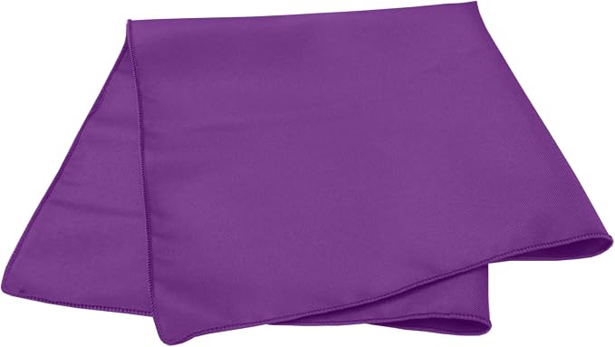 Ultimate Textile 17x17-Inch Square Polyester Cloth Napkins, Plum, Set of 12 - Image 2