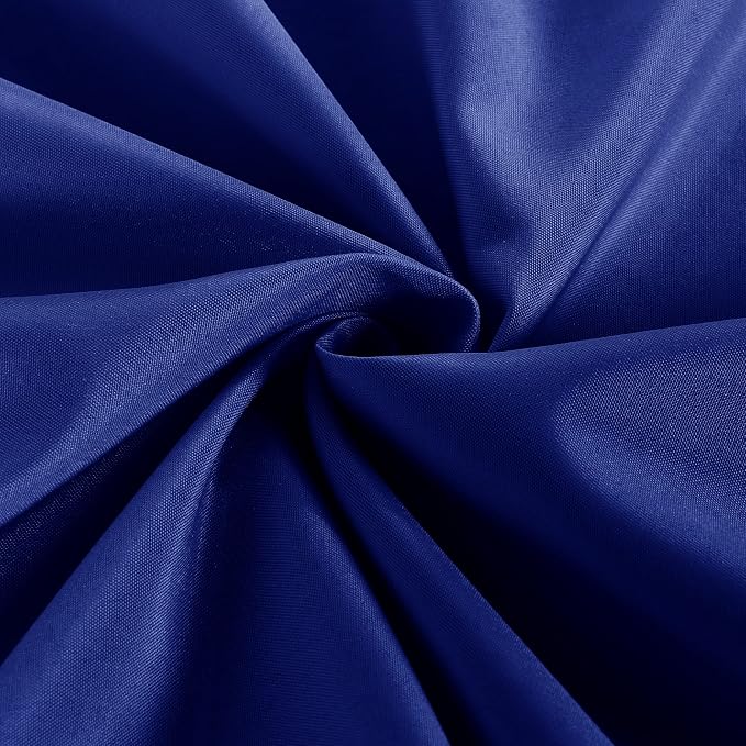 Obstal 2 Pack Table Clothes for 8 Foot Rectangle Tables, Royal Blue | Water Resistant Washable Fabric Polyester Rectangle Table Cover Protector for Wedding, Banquet and Trade Shows, 96x30 Inch - Image 6