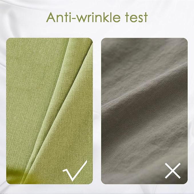 BALCONY & FALCON Rectangle Table Cloth Waterproof Avocado 95"x55" | Rectangular Washable Wrinkle Resistant Table Cloth Linen Fabric Tablecloths for Dining Party Kitchen Wedding and Outdoor Use - Image 4