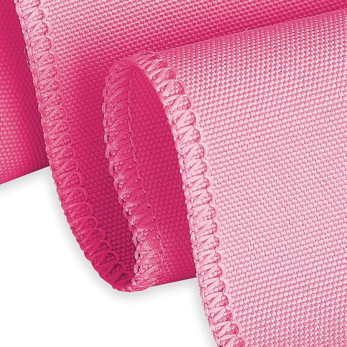 LTC LINENS 10 Pack 120 Inch Round Tablecloth Fuchsia for 60 Inch Round Table - Bulk Round Table Cover - Washable, Wrinkle Resistant Polyester Fabric Cloth for Wedding, Party - Image 4