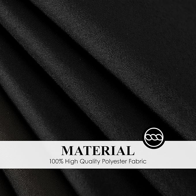 2 Pack Black Round Tablecloths 108 Inch for Dining Tables | Washable Decorative Linen Polyester Table Cover for Banquets Buffets Parties and Weddings - Image 6