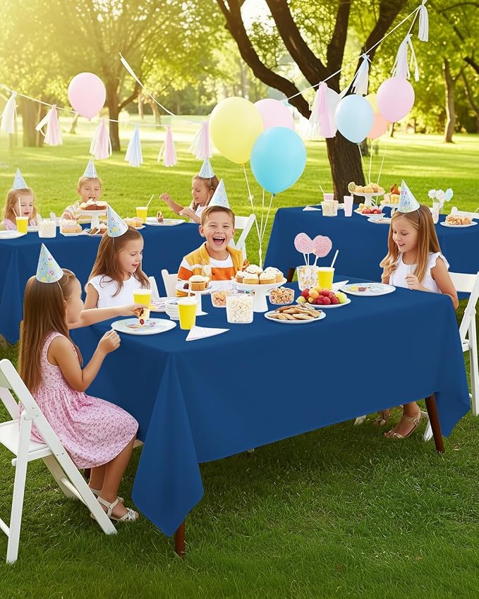 Utopia Kitchen Rectangle Table Cloth 2 Pack [60x102 Inches, Royal Blue] | Tablecloth Machine Washable, Polyester Table Cover for Dining, Buffet Parties, Picnics, Events, Weddings and Restaurants - Image 5