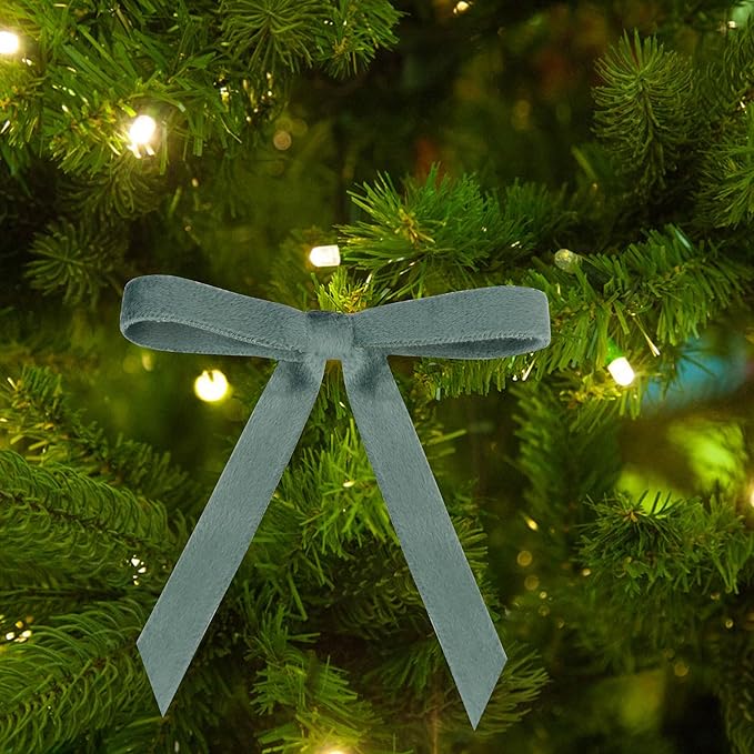 Velvet Ribbon Set - 3/8" x 20Yd, 4 Rolls Double Faced on Wooden Spool for Gift Wrapping, Christmas Decoration, Wreaths, Bows Making (Dusty Green-Brown-Khaki-Nude) Febwind