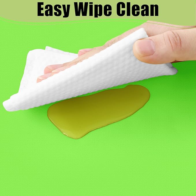 Smiry Disposable Table Cloth - 10 Pack, 54 x 108 Inch Waterproof Rectangle Tablecloths for Parties, Decorative Plastic Table Cover, Leakproof & Sturdy, Lime Green - Image 5