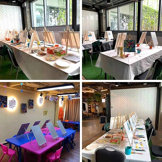 MEEDEN 6 Pack 20 Inch Art Beech Wooden Tabletop Easel for Sign Painting | Small Canvas Stand for Kids Adults - Image 6