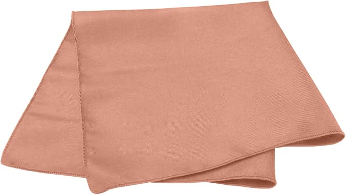 Ultimate Textile 17x17-Inch Square Polyester Cloth Napkins, Coral Set of 60 - Image 2