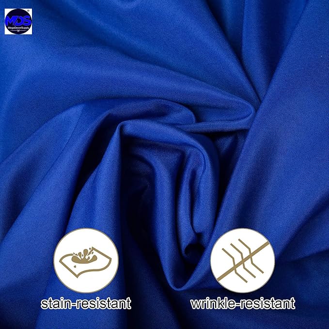 MDS Pack of 5 Rectangle Tablecloth 60 x 102 Inch Polyester Wrinkle Resistant Washable Polyester Table Cloth for Kitchen Dining Buffet Parties, Picnic, Events, Weddings and Restaurants -Royal Blue - Image 5