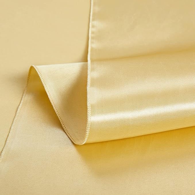 1 Pack Gold Satin Tablecloth, 58 x 102 Inches Rectangle Table Cover,Smooth Fabric Gold Satin Table Cloths,Luxury Silk Tablecloth for Party Wedding Dining Banquet