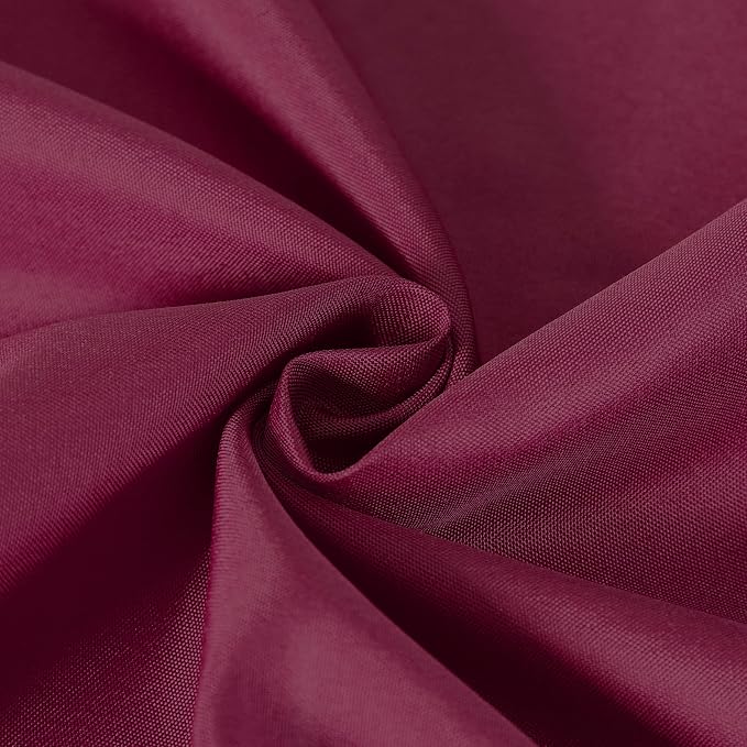 Cupuamon Square Tablecloth 52x52 inch Washable Polyester Fabric Table Cloth for Wedding Party Dining Banquet Decoration（52x52,Burgundy） - Image 4