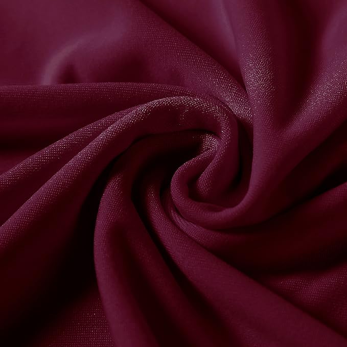 Spandex Chair Covers, 25PCS, Washable Protector for Living Room, Party, Banquet, Wedding, Hotel (Burgundy) - Image 4
