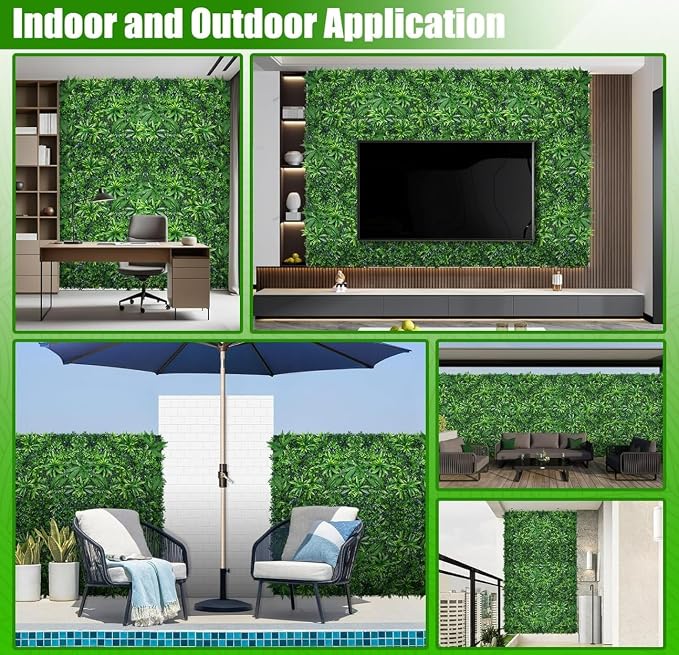 Grass Wall Panels, 60"x140"(58 sqft) Hedge Boxwood Roll Backdrop with UV-Resistant, Fake Greenery Plant Decor for Outdoor Indoor Patio Garden Backyard - Image 6
