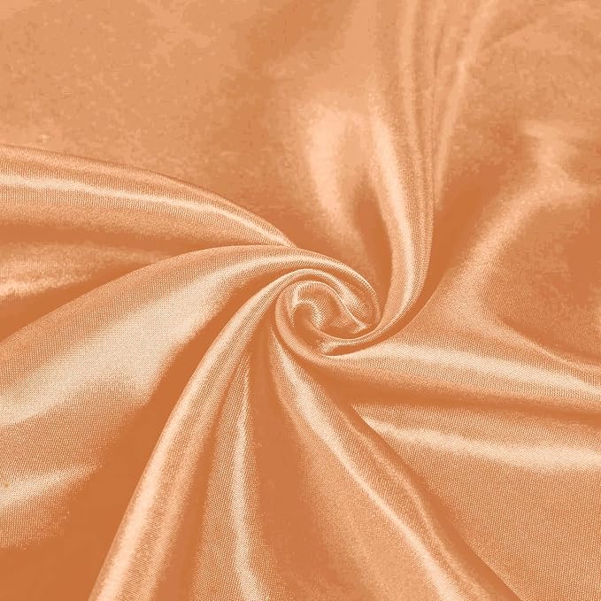 SI Pack of 20 Wedding 12 x 108 inch Satin Table Runner for Wedding, Decorations for Graduations, Engagements, Birthday Parties, Banquets, Runners fit Rectangle, Round Table - Peach - Image 6