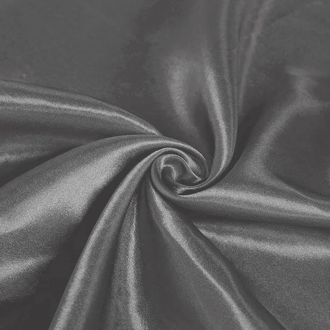 SI Pack of 10 Wedding 12 x 108 inch Satin Table Runner for Wedding, Decorations for Graduations, Engagements, Birthday Parties, Banquets, Runners fit Rectangle, Round Table - Grey - Image 6